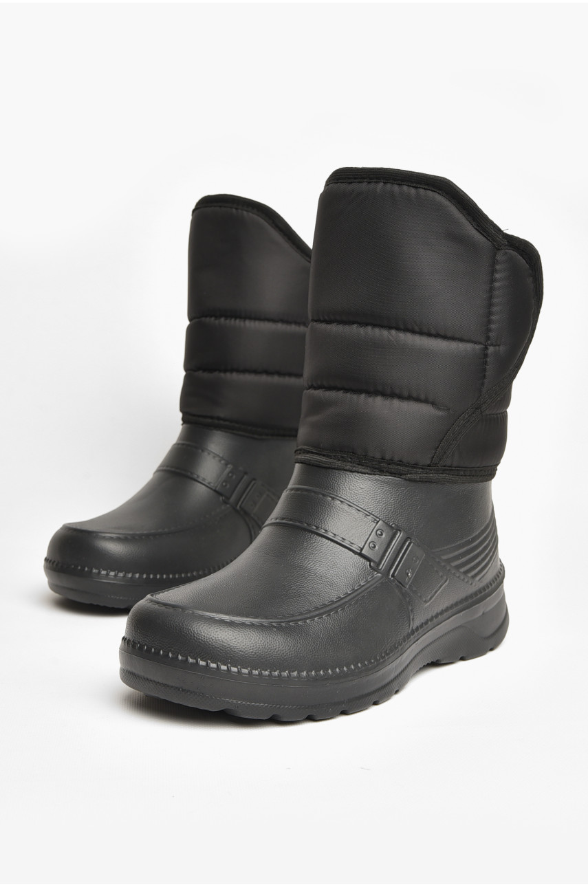 Дутики мужские пена на меху черного цвета МДЛ-03 208249