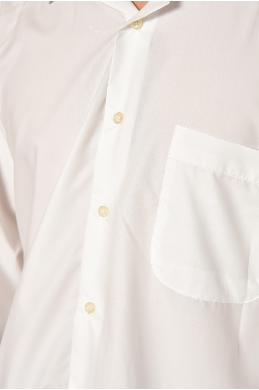 Рубашка мужская однотонная белого цвета SKY0991 208269