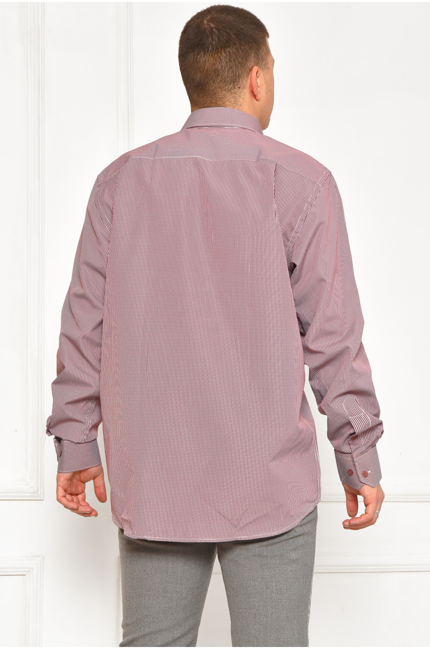 Рубашка мужская красного цвета с принтом SKY0991 208275