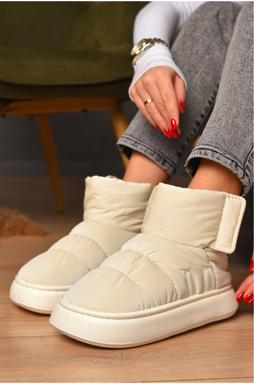 Угги женские на меху молочного цвета 001-4 208293