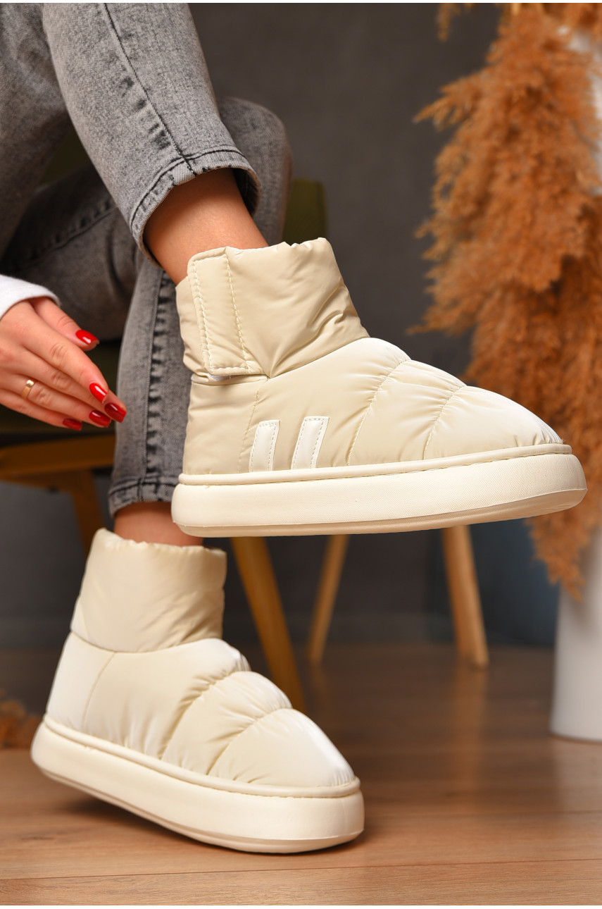 Угги женские на меху молочного цвета 001-4 208293