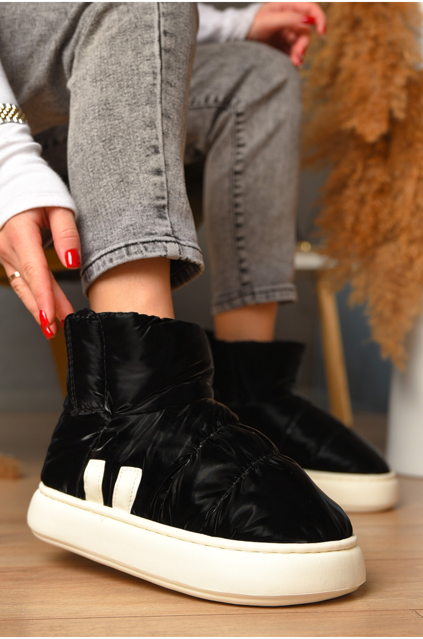 Угги женские на меху черного цвета 001-1 208294