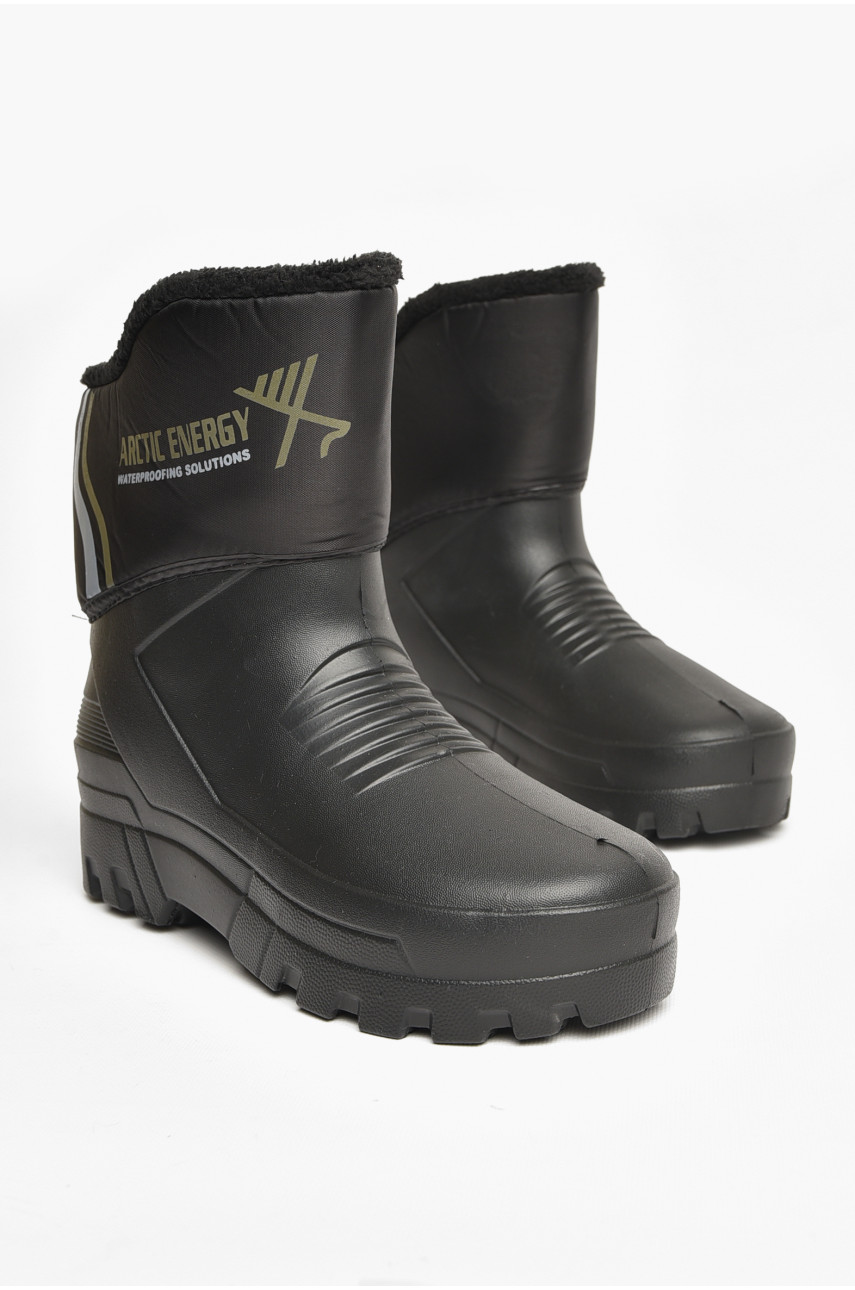 Сапоги мужские пена на меху черного цвета ВМ-1172 208299