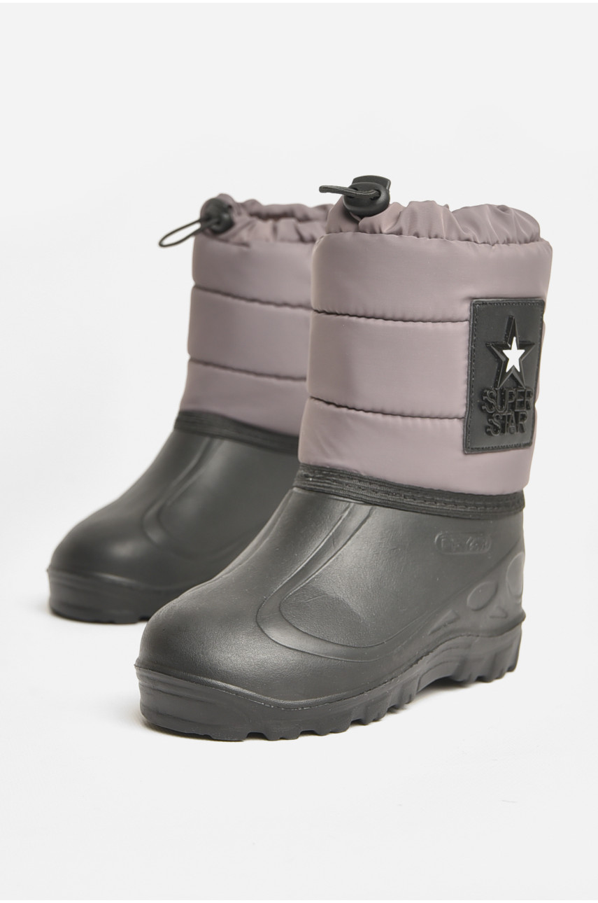 Дутики детские на искусственном меху черного цвета ДДТ-01 208305