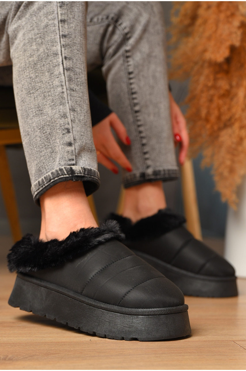 Угги женские на меху черного цвета М 159 208350