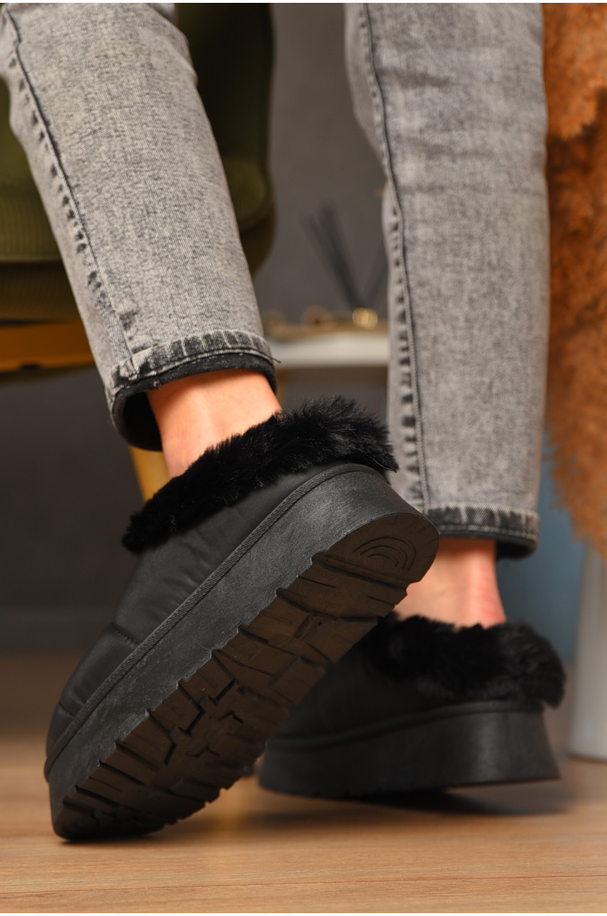 Угги женские на меху черного цвета М 159 208350