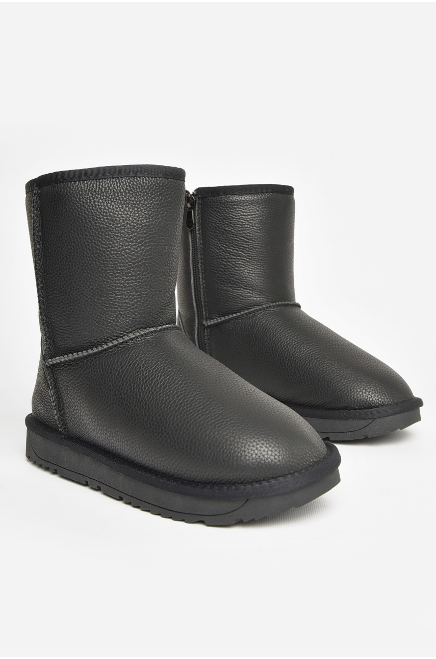 Угги мужские черного цвета на меху Н8825-1 208388