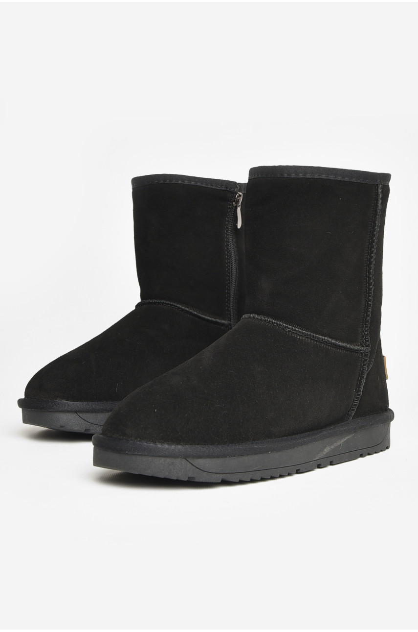 Угги мужские черного цвета на меху Н8825 208389