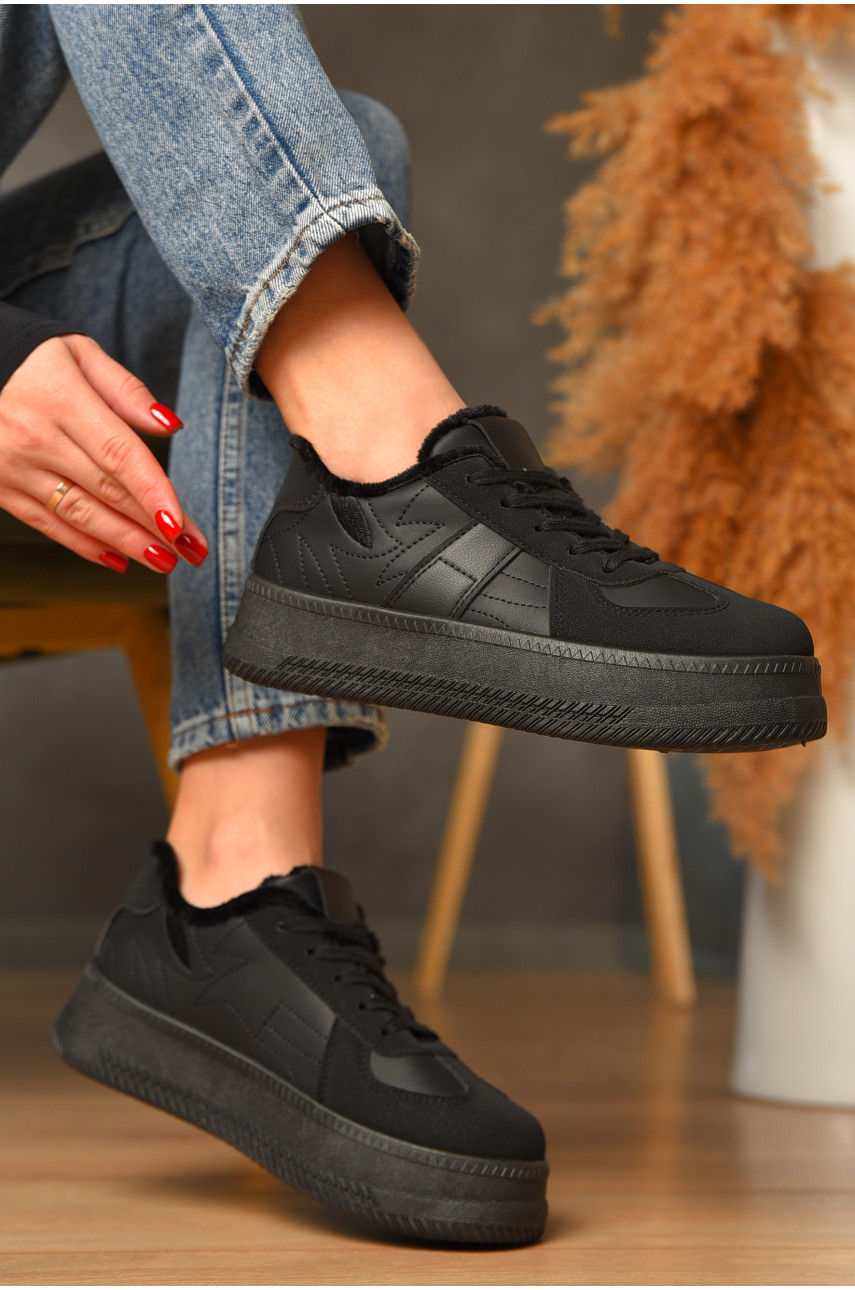 Кроссовки женские демисезонные черного цвета 777-2630 208390