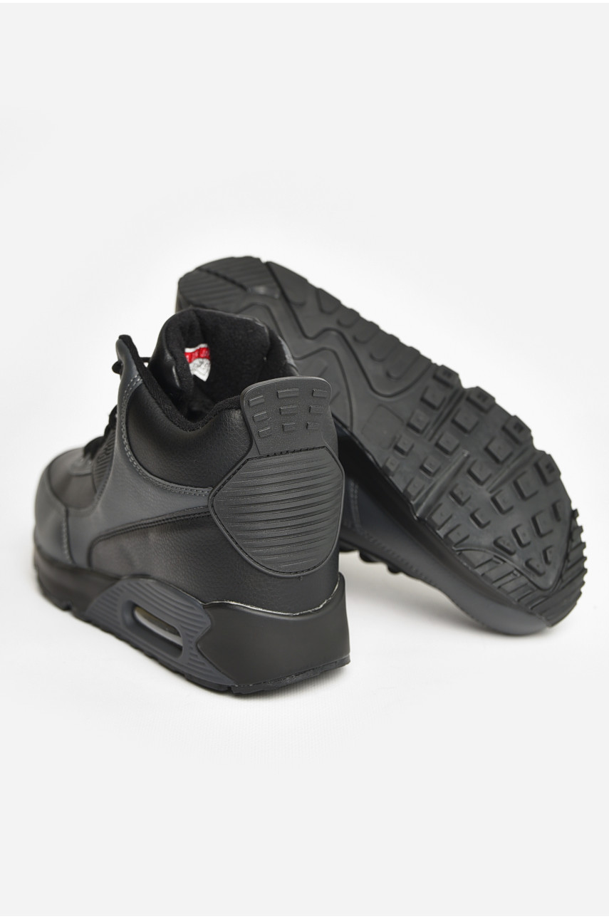 Кроссовки мужские зимние черно-серого цвета А801-8L 208432