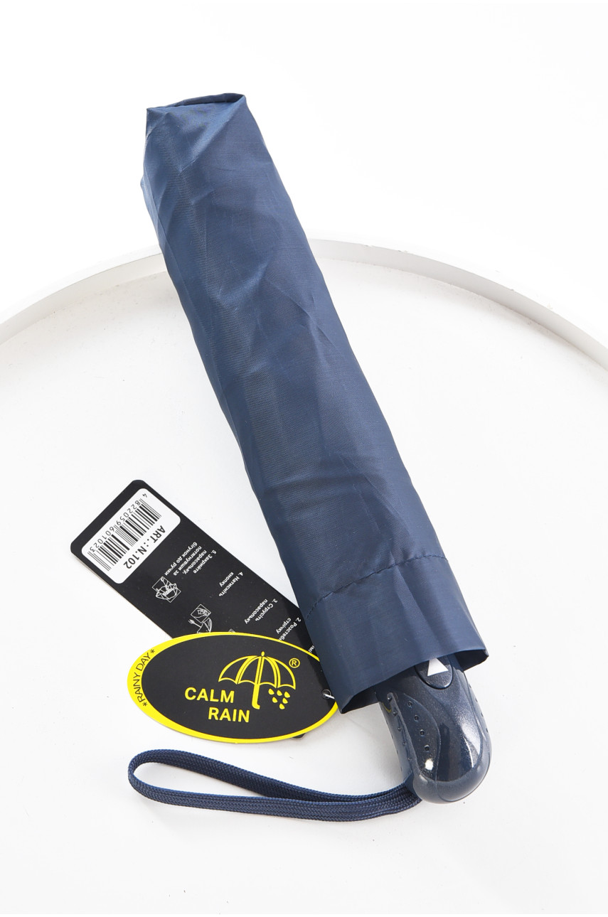 Зонт полуавтомат тёмно-синего цвета 102 208435