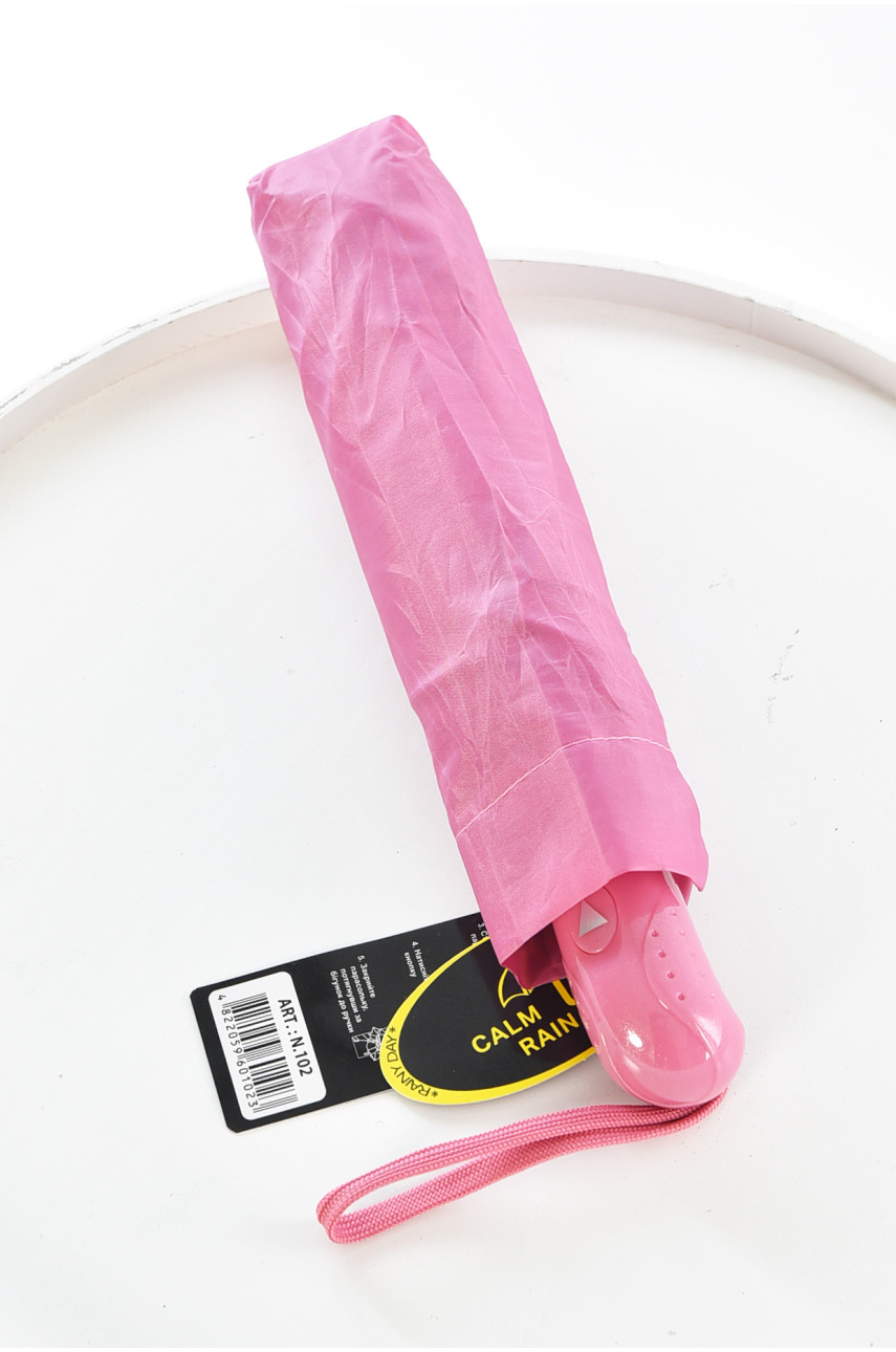 Зонт полуавтомат розового цвета 102 208436