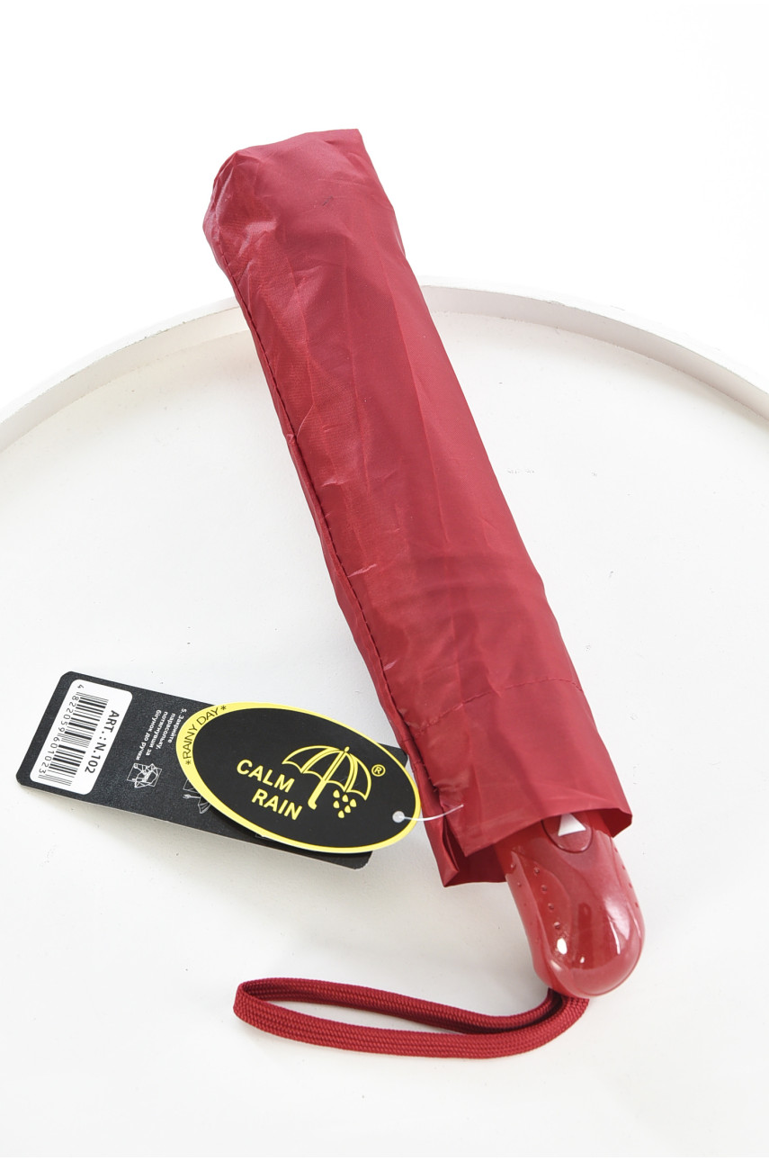 Зонт полуавтомат красного цвета 102 208437