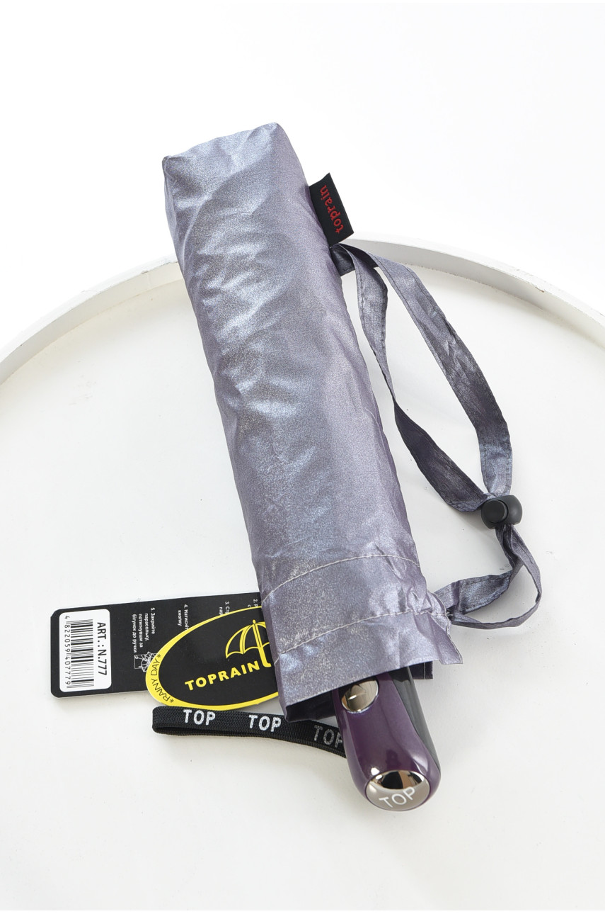 Зонт полуавтомат тёмно-сиреневого цвета 777 208462