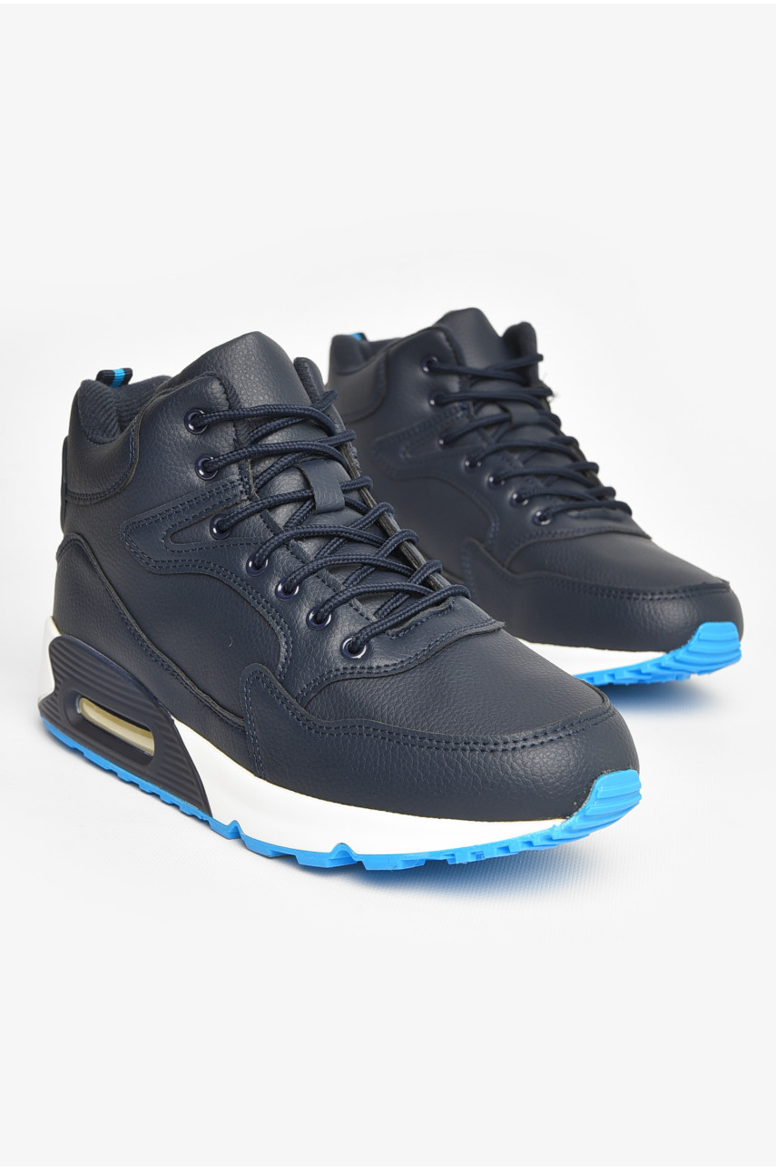 Кроссовки мужские зимние темно-синего цвета А802-5L 208464