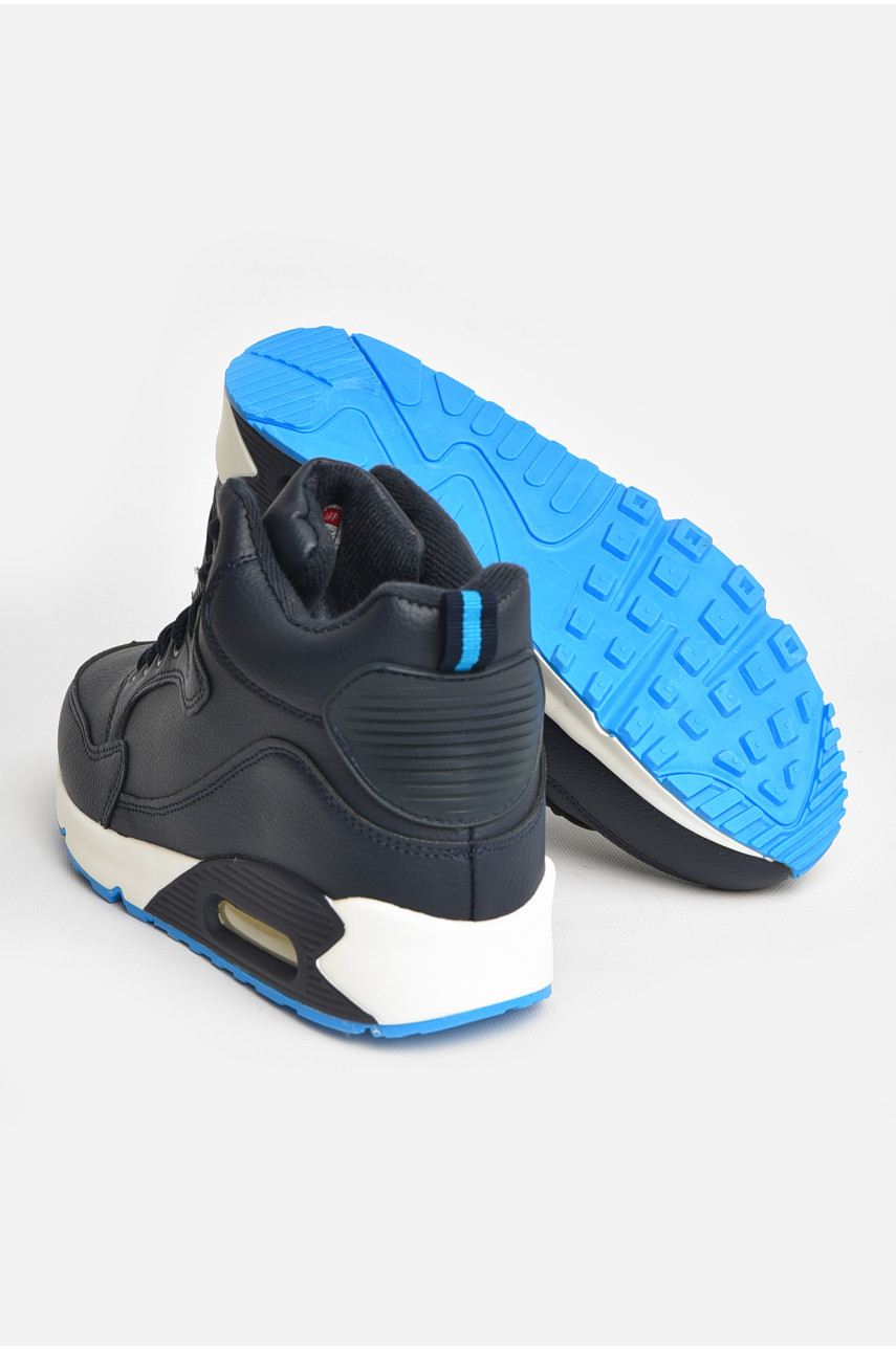 Кроссовки мужские зимние темно-синего цвета А802-5L 208464