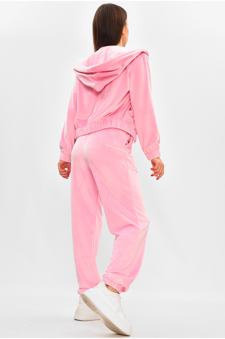 Спортивный костюм женский однотонный светло-розового цвета 1658-2 208484 Спортивный костюм женский однотонный светло-розового цвета 1658-2 208484