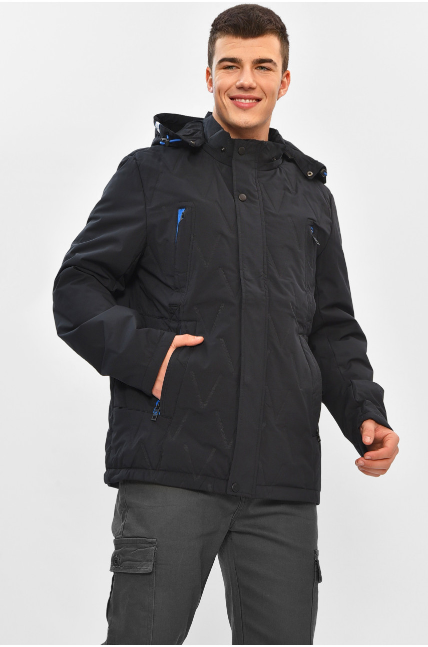Куртка мужская демисезонная тёмно-синего цвета L-9159AL 208490
