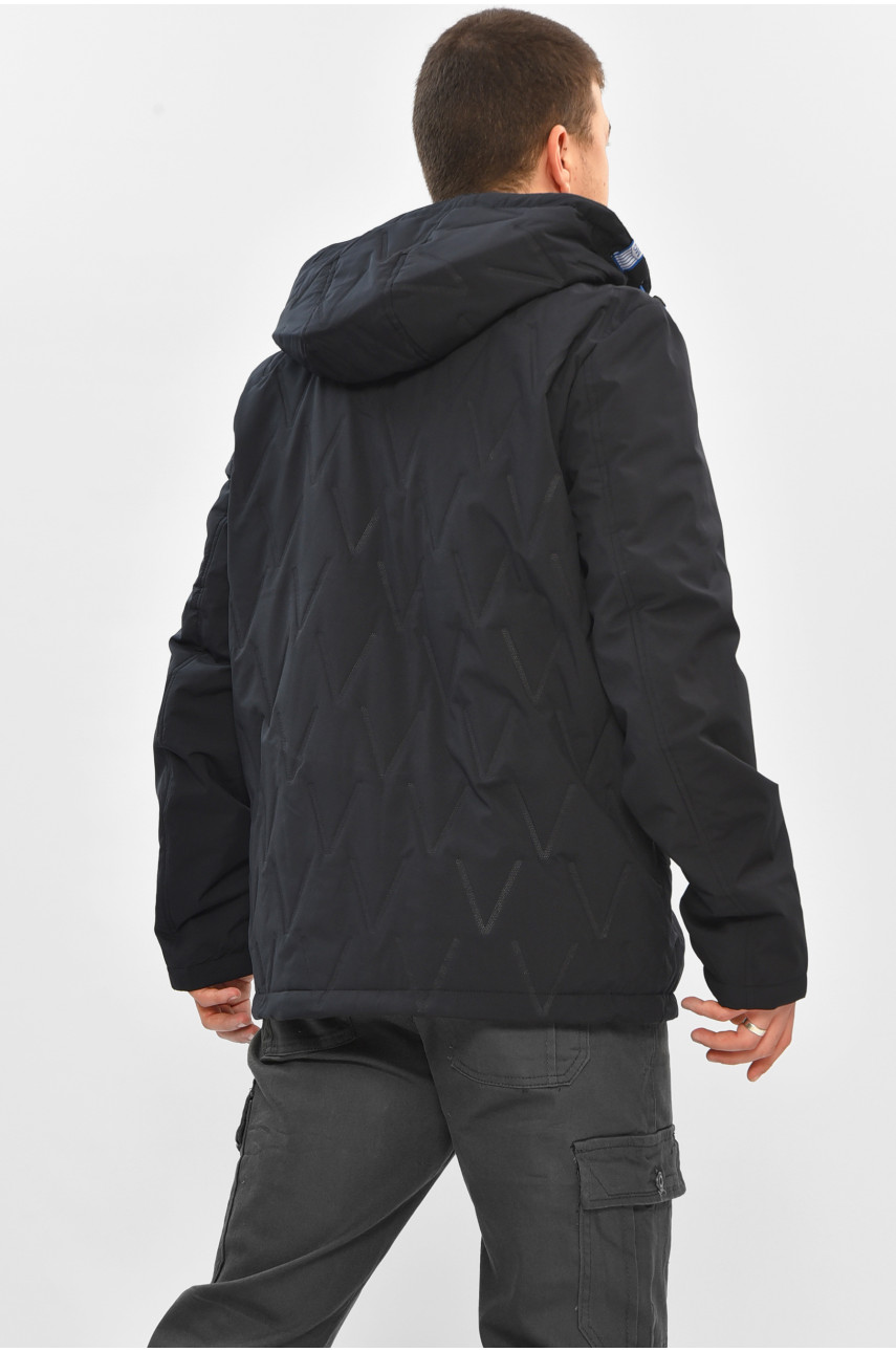 Куртка чоловіча демісезонна темно-синього кольору L-9159AL 208490