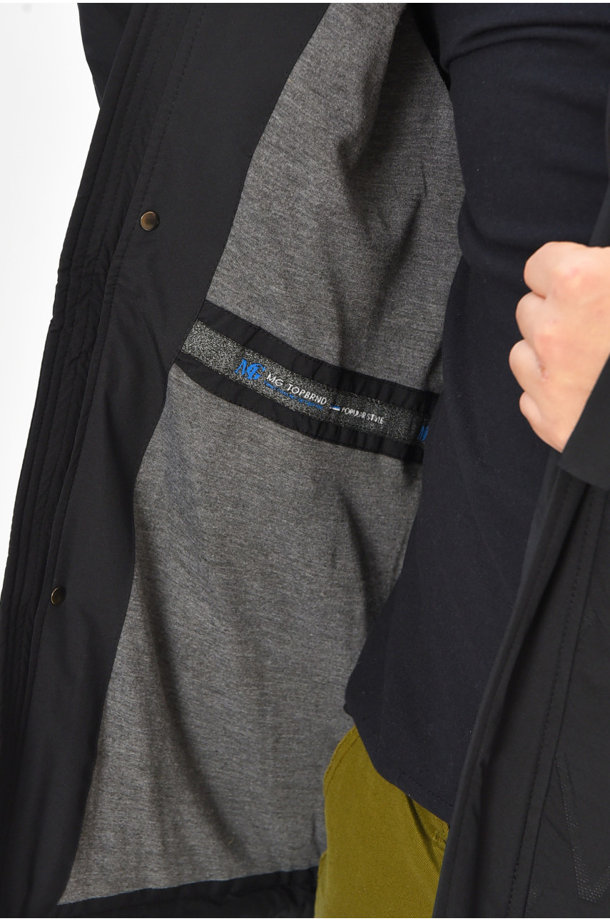 Куртка чоловіча демісезонна темно-синього кольору L-9159AL 208490