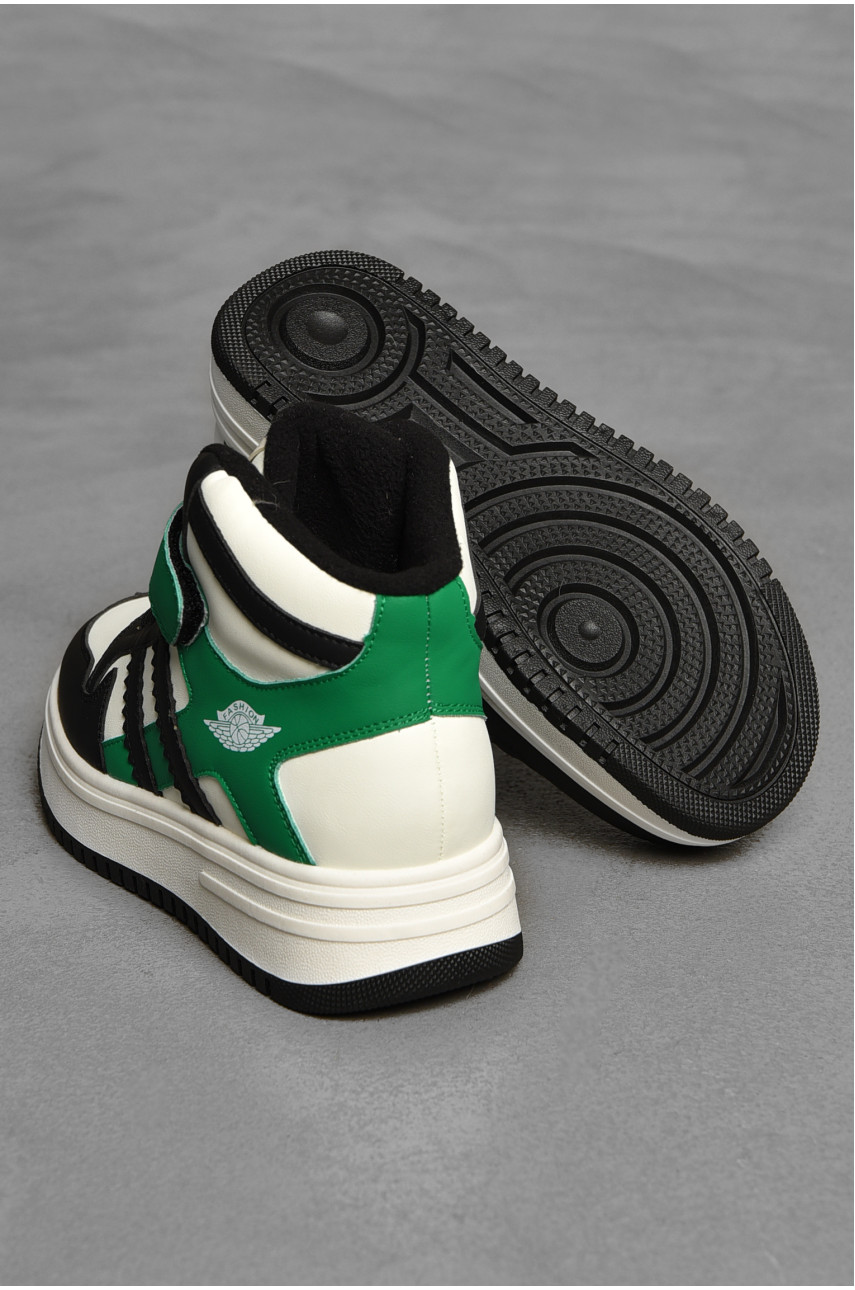 Хайтопи дитячі зима на хутрі зеленого кольору 31-2 208494