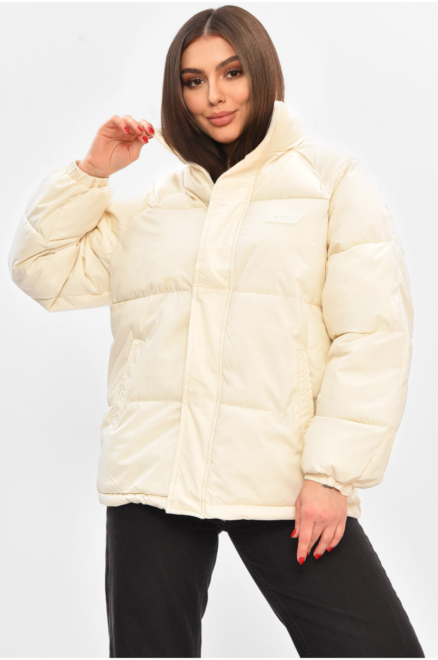 Куртка женская демисезонная молочного цвета 521 208510