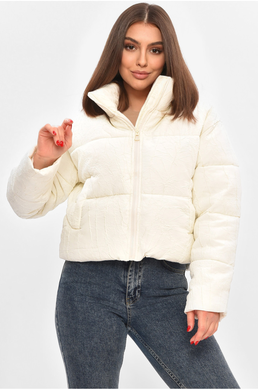 Куртка женская демисезонная белого цвета 17279 208512