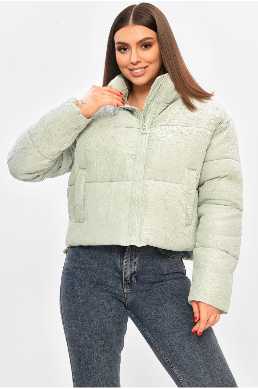 Куртка женская демисезонная мятного цвета 17279 208513