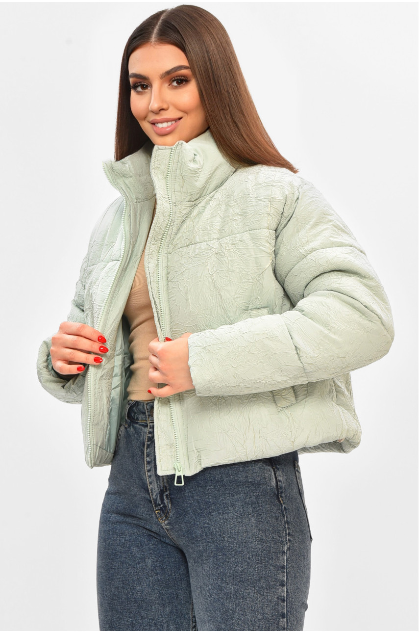 Куртка женская демисезонная мятного цвета 17279 208513