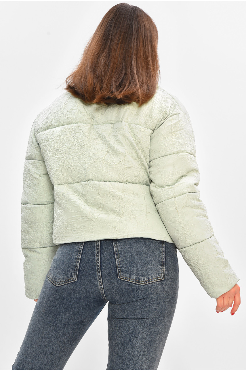 Куртка женская демисезонная мятного цвета 17279 208513