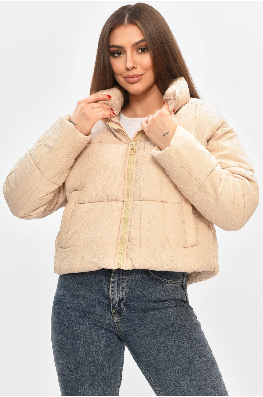 Куртка женская демисезонная бежевого цвета 17279 208514