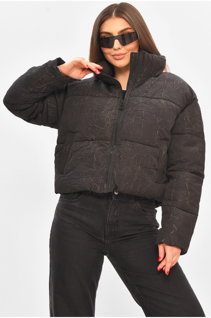 Куртка женская демисезонная черного цвета 17279 208515