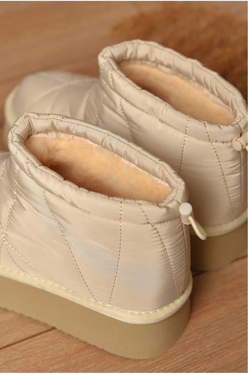 Уггі жіночі на хутрі світло-бежевого кольору А808-13 208518