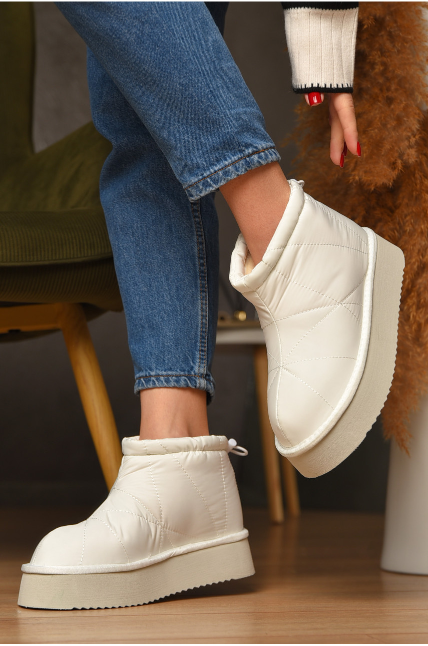 Угги женские на меху белого цвета А808-23 208519
