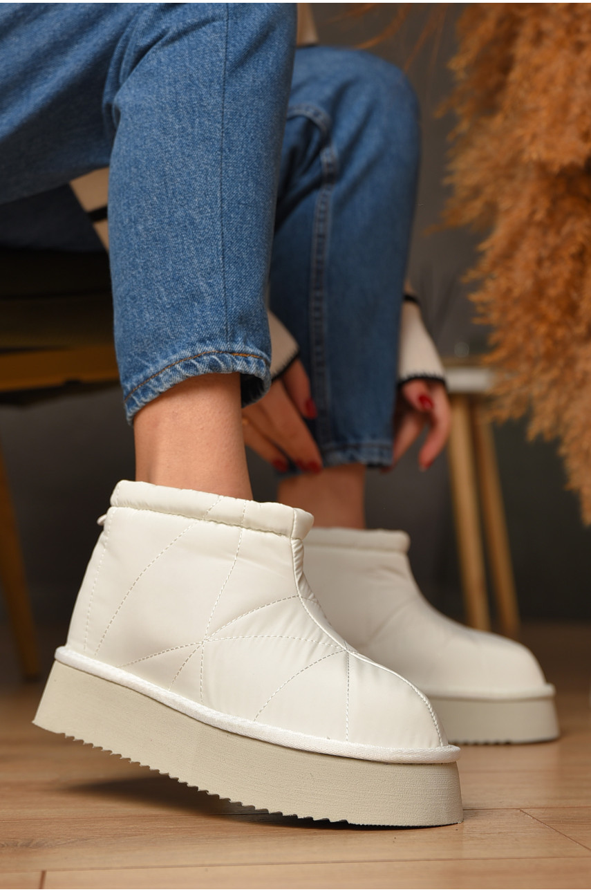 Угги женские на меху белого цвета А808-23 208519