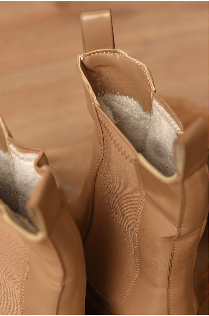 Ботинки женские зимние бежевого цвета D41-20 208520