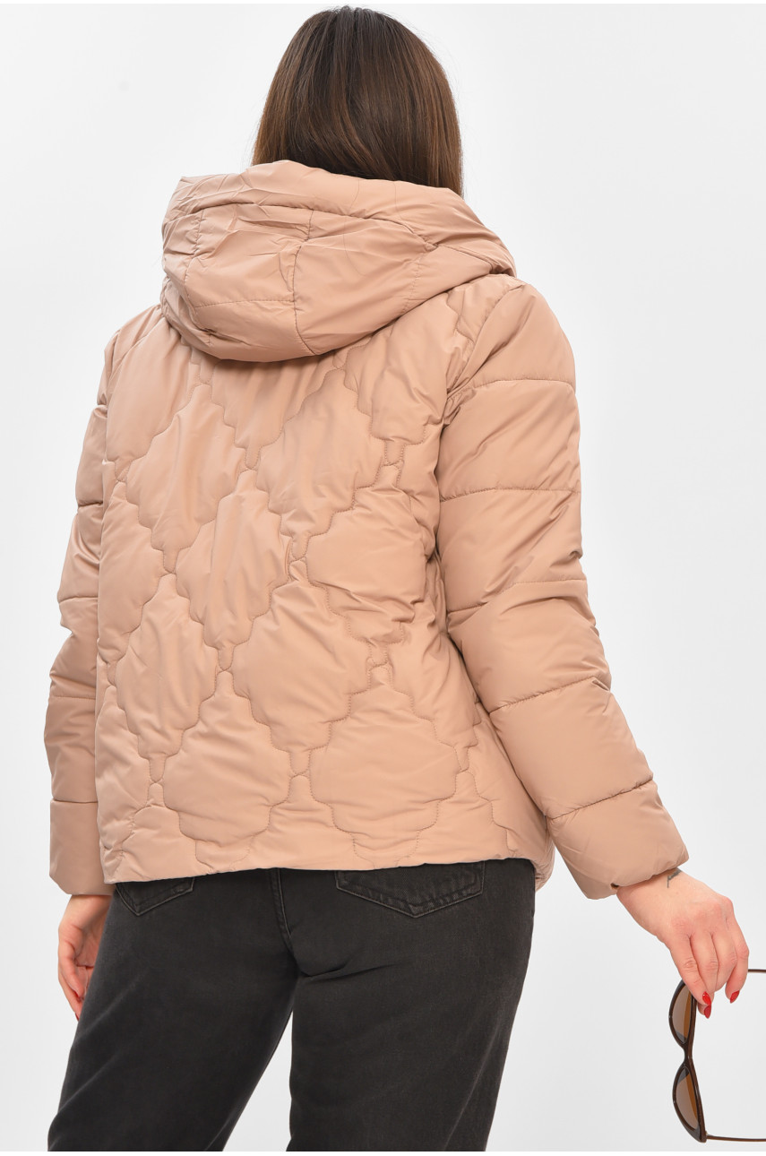 Куртка женская демисезонная бежевого цвета 8032 208528