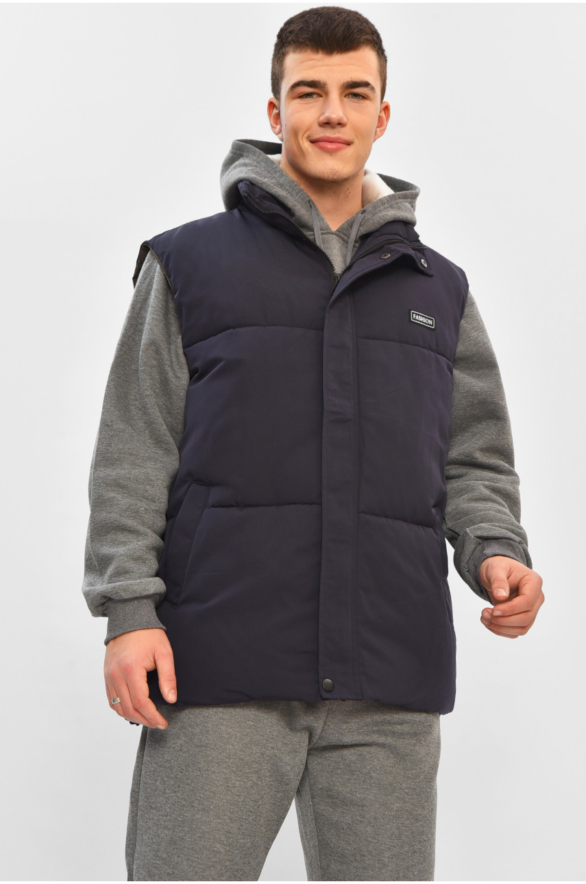 Жилетка мужская демисезонная синего цвета b-1 208531