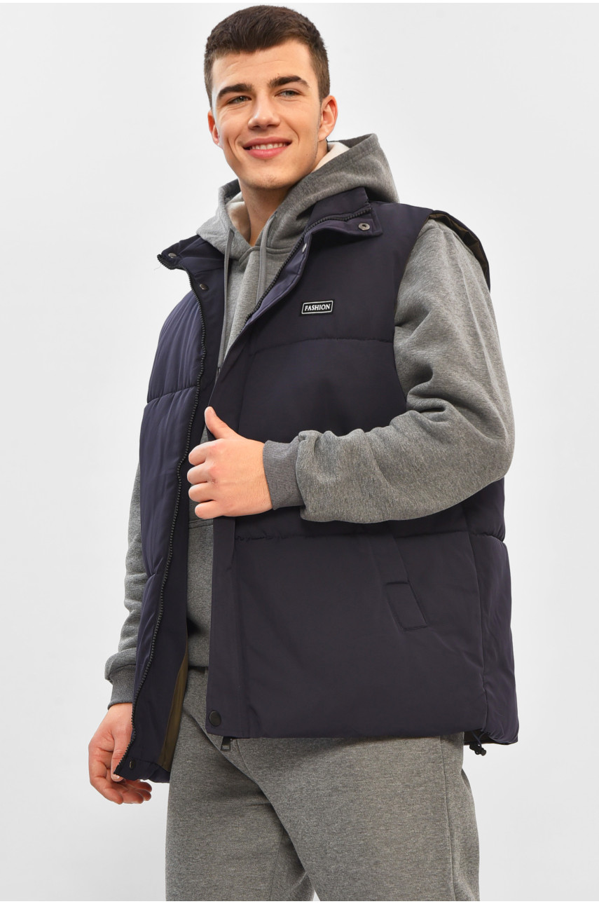 Жилетка мужская демисезонная синего цвета b-1 208531