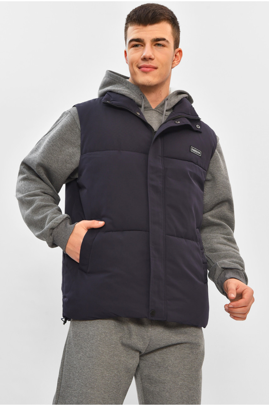 Жилетка мужская демисезонная синего цвета b-1 208532