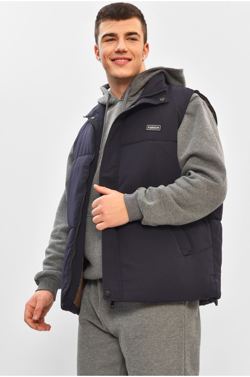 Жилетка мужская демисезонная синего цвета b-1 208532