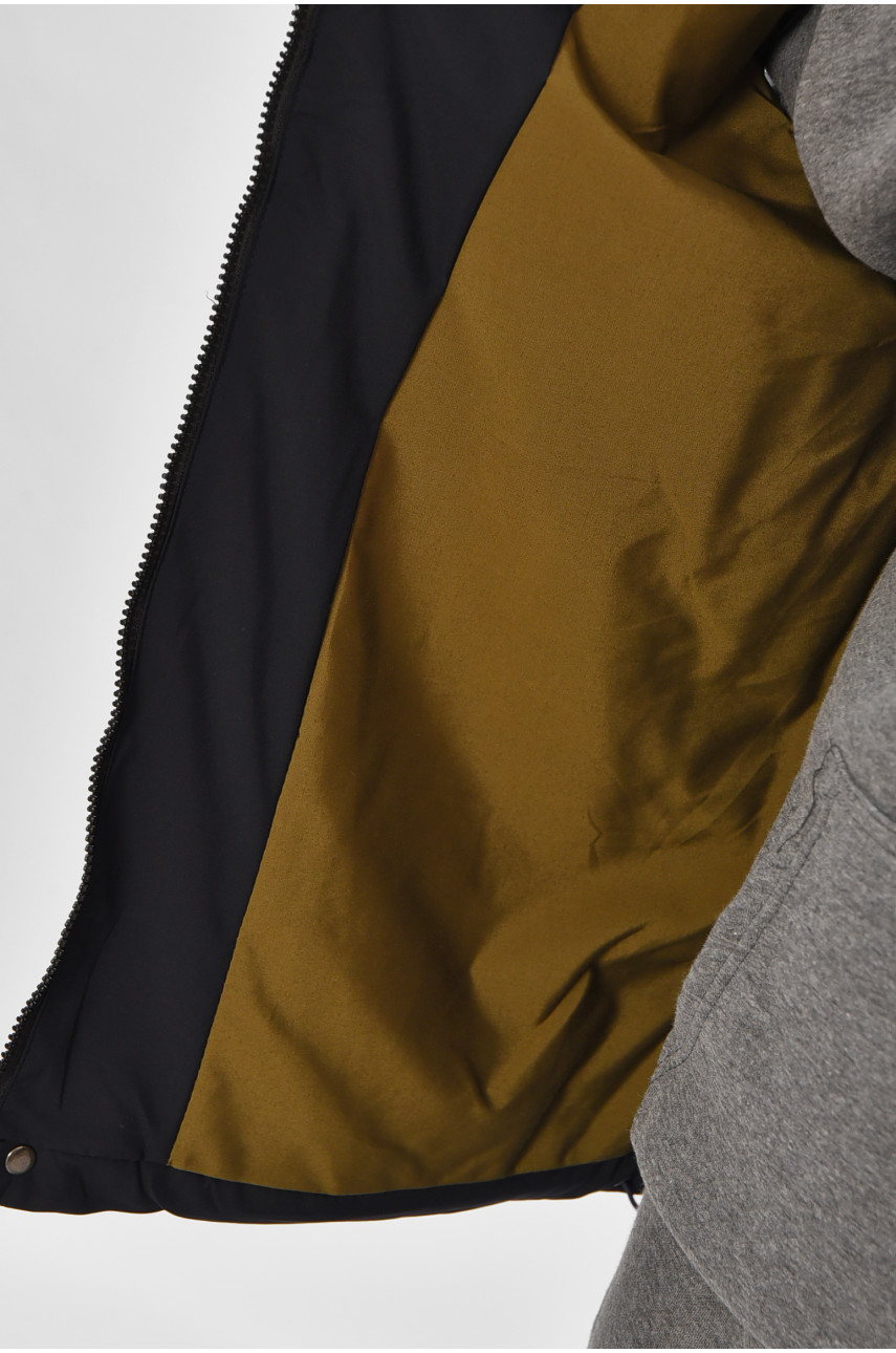 Жилетка мужская демисезонная тёмно-синего цвета b-1 208533