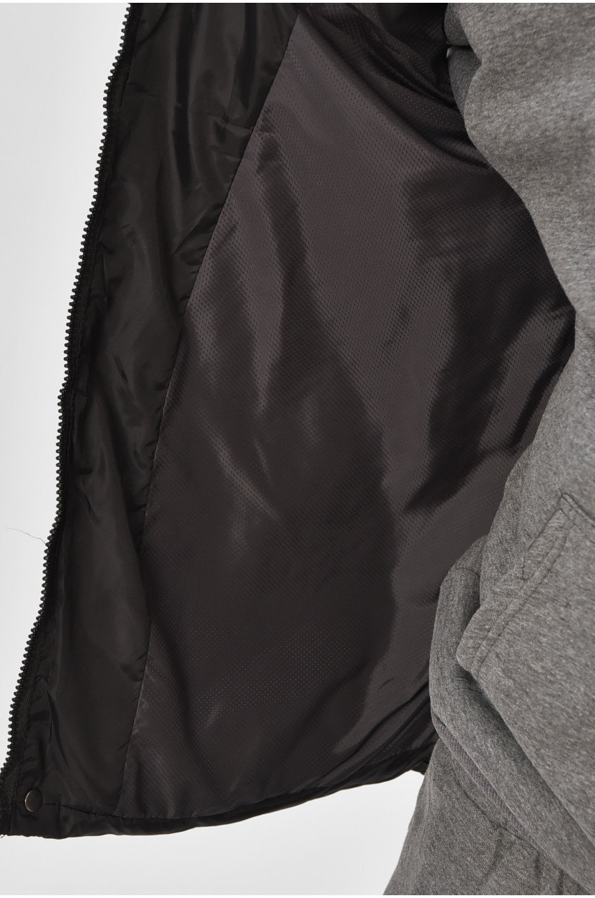 Жилетка мужская демисезонная черного цвета b-1 208535