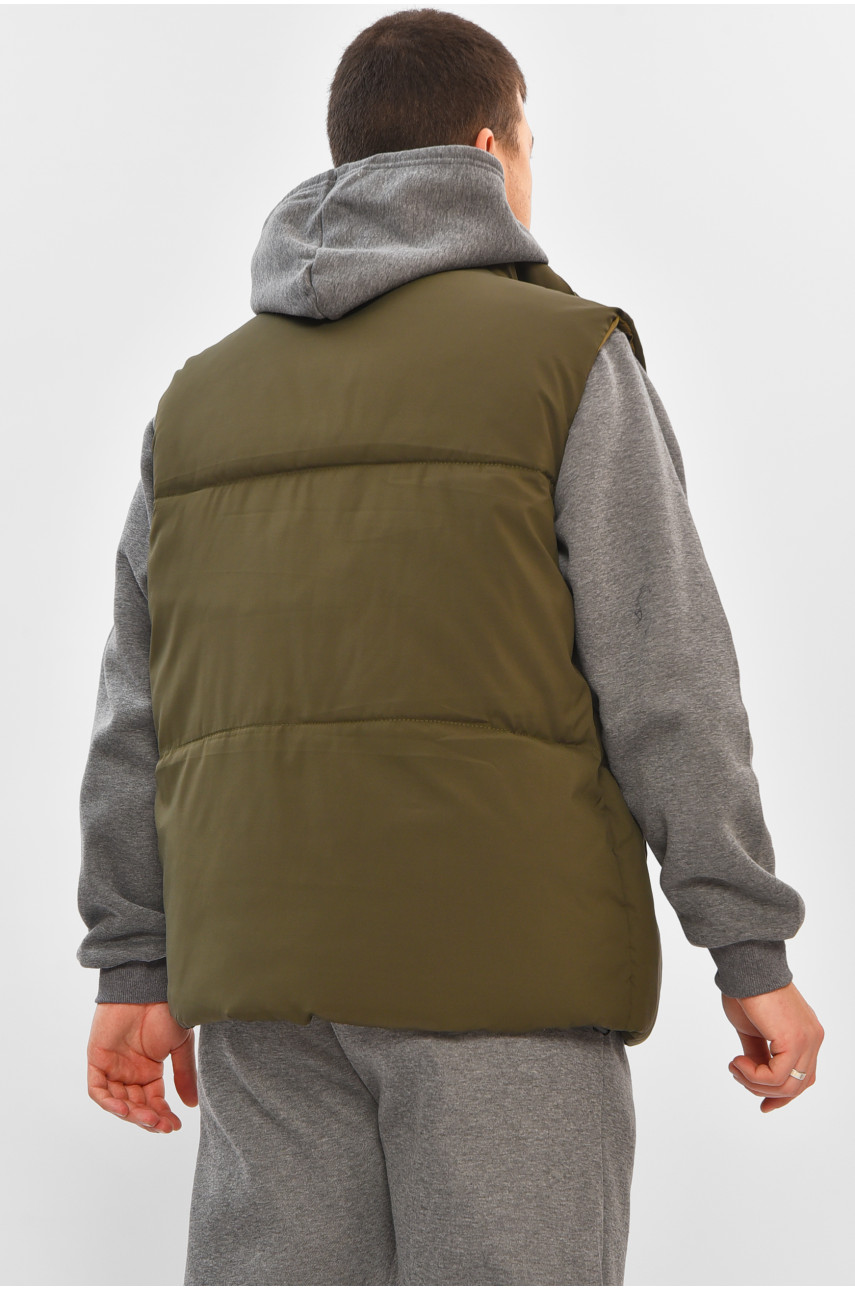 Жилетка мужская демисезонная цвета хаки b-1 208537