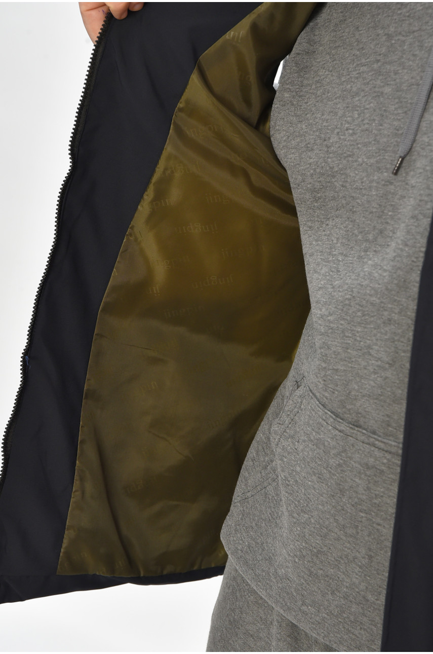 Жилетка мужская демисезонная тёмно-синего цвета b-1 208542