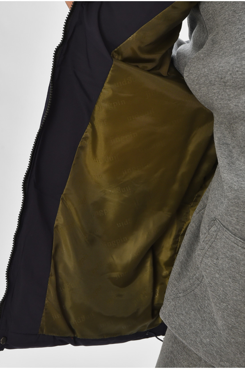 Жилетка мужская демисезонная синего цвета b-1 208543