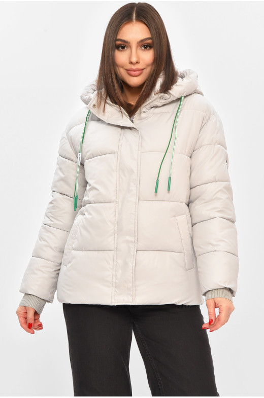 Куртка женская демисезонная мятного цвета 1108 208544