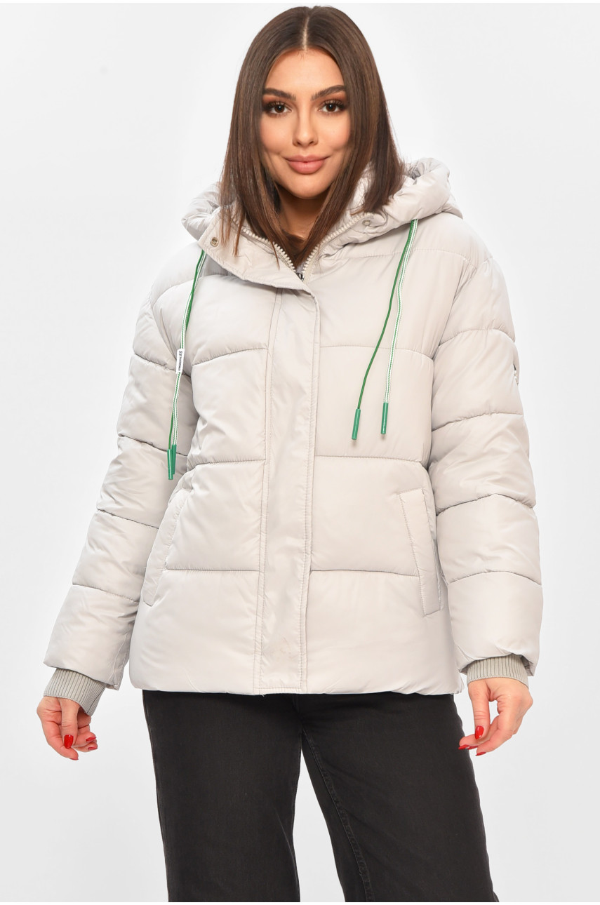 Куртка женская демисезонная мятного цвета 1108 208544