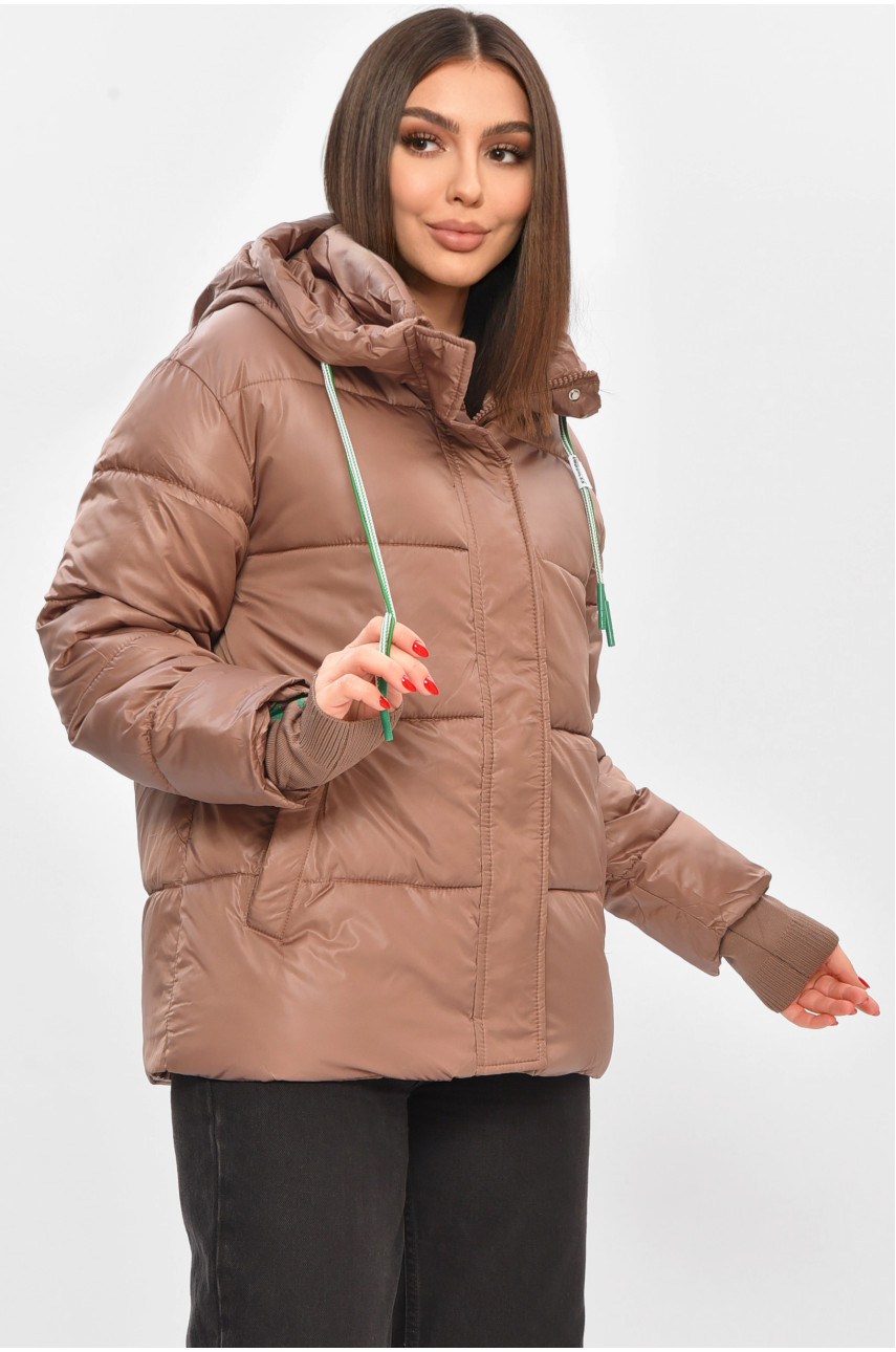 Куртка женская демисезонная цвета мокко 1108 208545