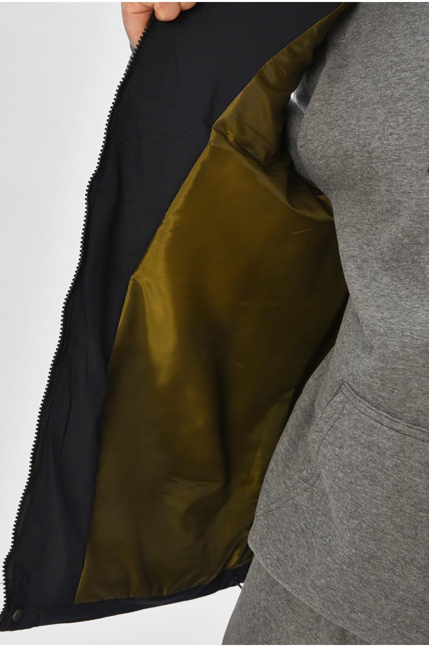 Жилетка мужская демисезонная тёмно-синего цвета b-1 208553